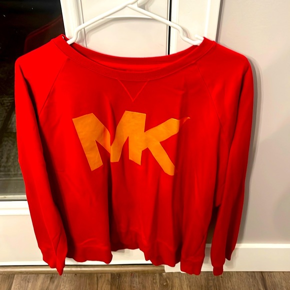 Womens Michael Kors Red Sweatshirt Size XL. Worn one time - Picture 1 of 3
